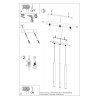 Lampa Wisząca Mozaica 3L Czarny/Miedź