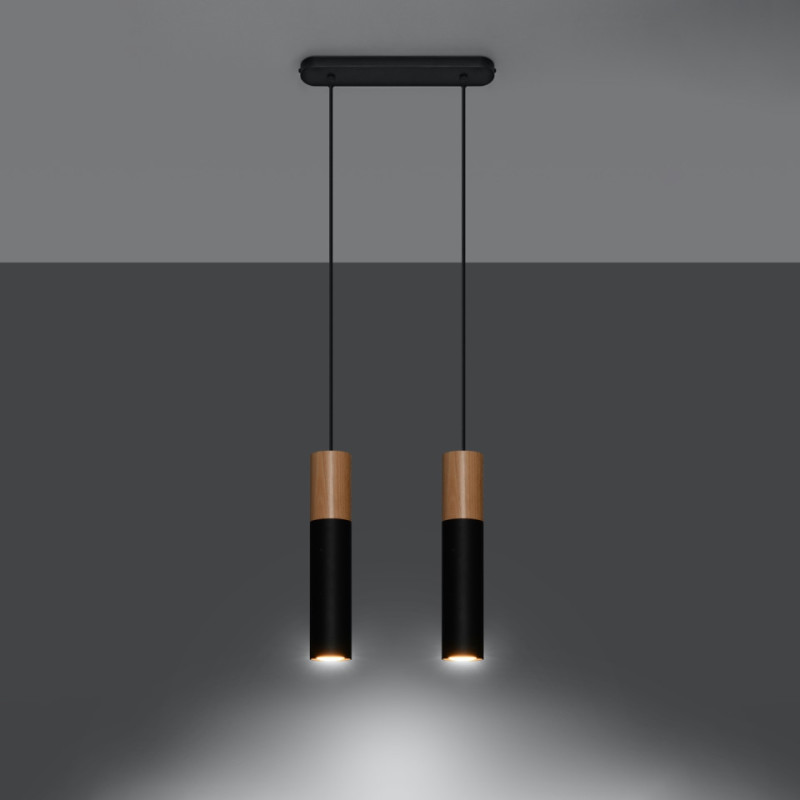 Lampa Wisząca Pablo 2 Czarna