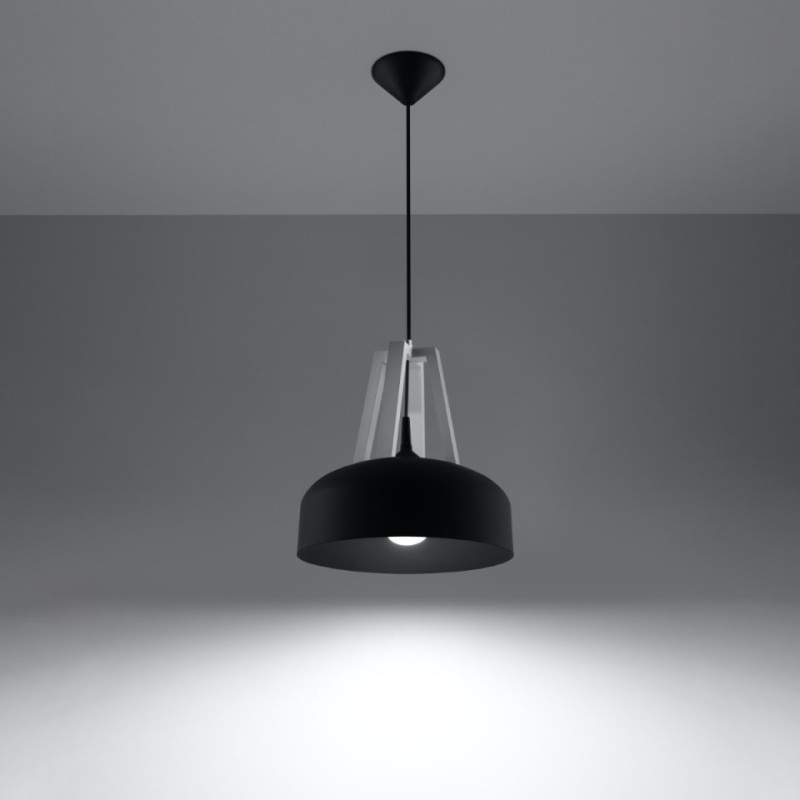Lampa Wisząca Casco Czarna/Biała