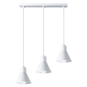 Lampa Wisząca Taleja 3 Biała [E27]