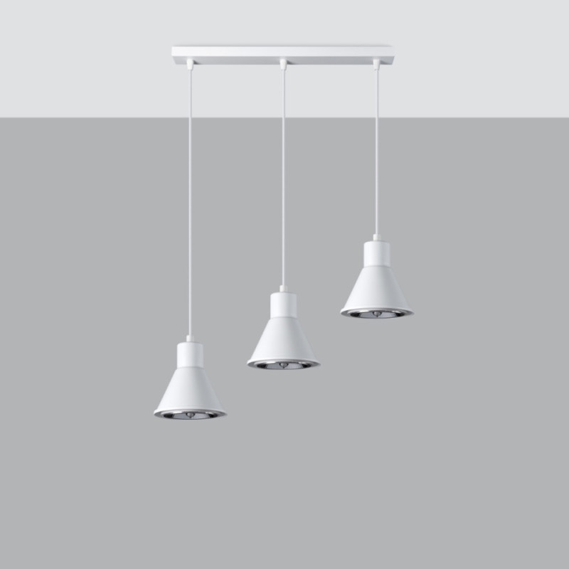 Lampa Wisząca Tazila 3 Biała [Es111]