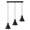 Lampa Wisząca Tazila 3 Czarna [Es111]