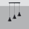 Lampa Wisząca Tazila 3 Czarna [Es111]