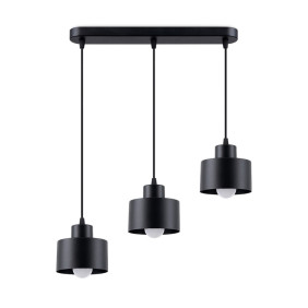 Lampa Wisząca Savar 3 Czarna