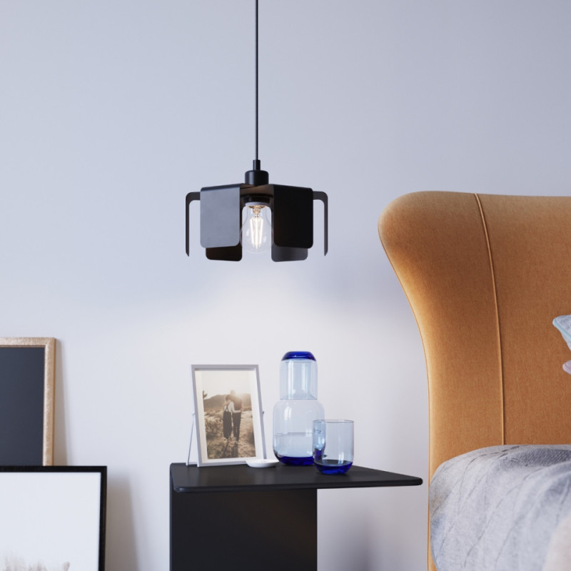 Lampa Wisząca Tulip Czarny