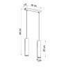 Lampa Wisząca Lagos 2 Biały
