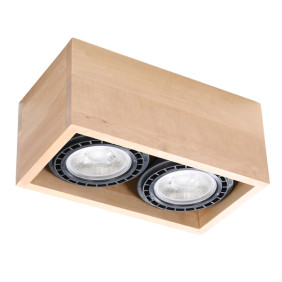 Plafon Quatro 2 Naturalne Drewno