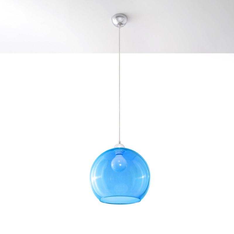 Lampa Wisząca Ball Błękitna