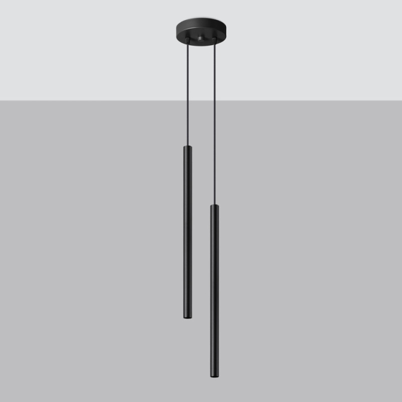 Lampa Wisząca Pastelo 2 Czarna