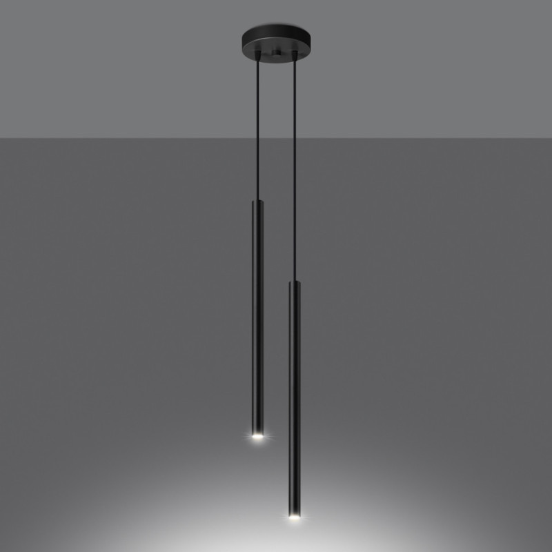 Lampa Wisząca Pastelo 2 Czarna