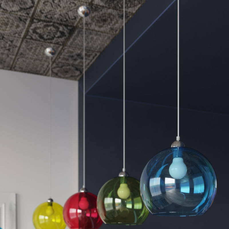 Lampa Wisząca Ball Transparentny