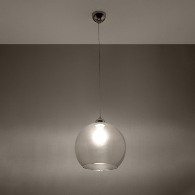 Lampa Wisząca Ball Transparentny