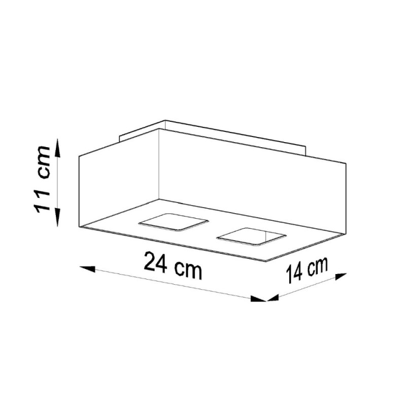 Plafon Mono 2 Biały
