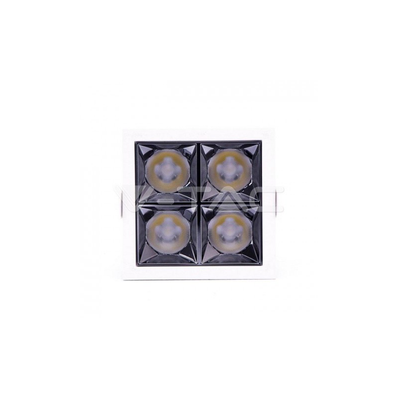 Oprawa V-TAC Downlight SAMSUNG CHIP 16W UGR19 CRI90+ 36st 2700K VT-2-16 1280lm 5 Lat Gwarancji