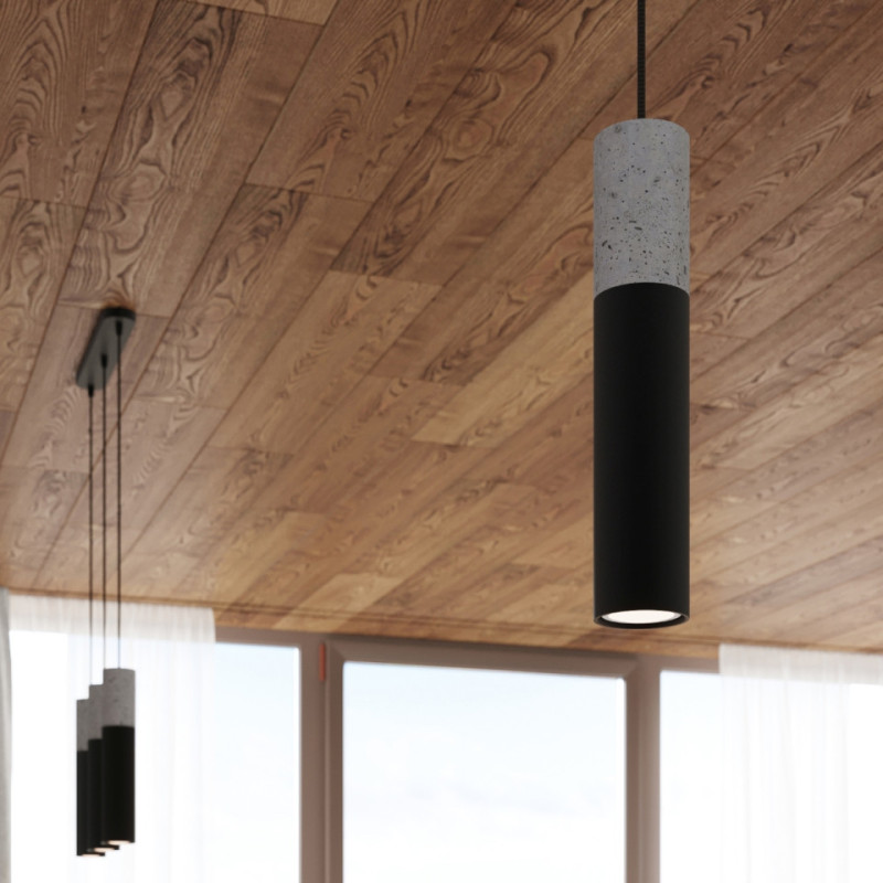 Lampa Wisząca Borgio 1 Czarny