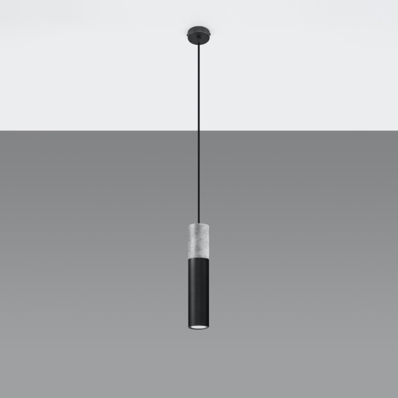 Lampa Wisząca Borgio 1 Czarny