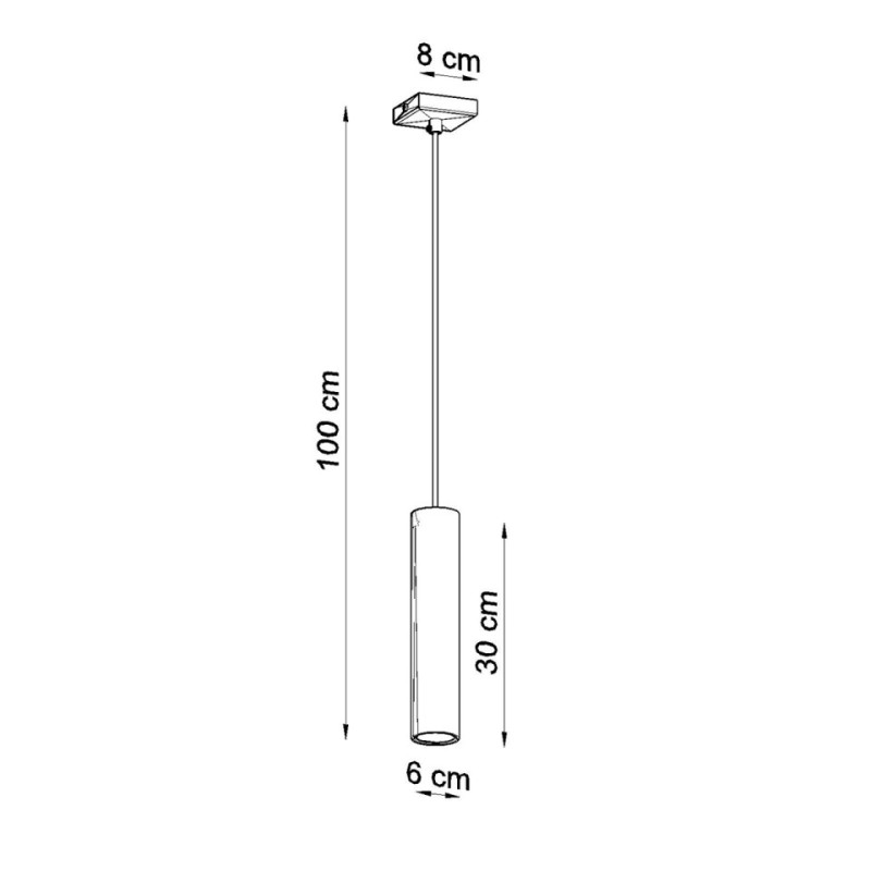 Lampa Wisząca Lagos 1 Chrom