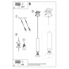 Lampa Wisząca Lagos 1 Chrom