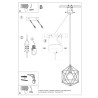 Lampa Wisząca Gaspare Czarna