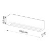 Kinkiet Ceramiczny Vega Czarny