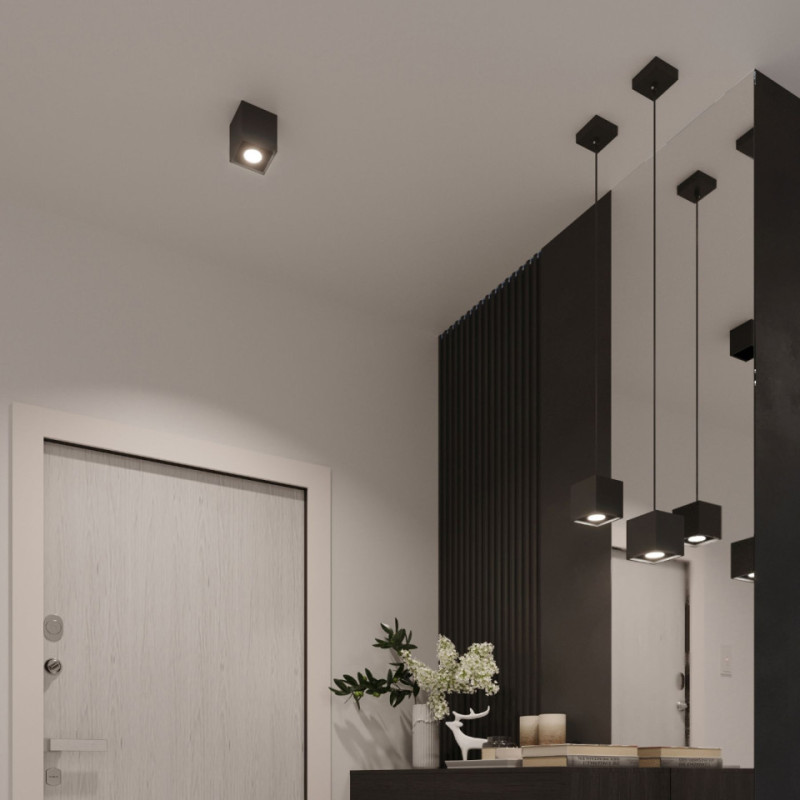 Lampa Wisząca Quad 1 Czarny