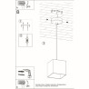 Lampa Wisząca Quad 1 Biały