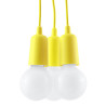 Lampa Wisząca Diego 3 Żółta