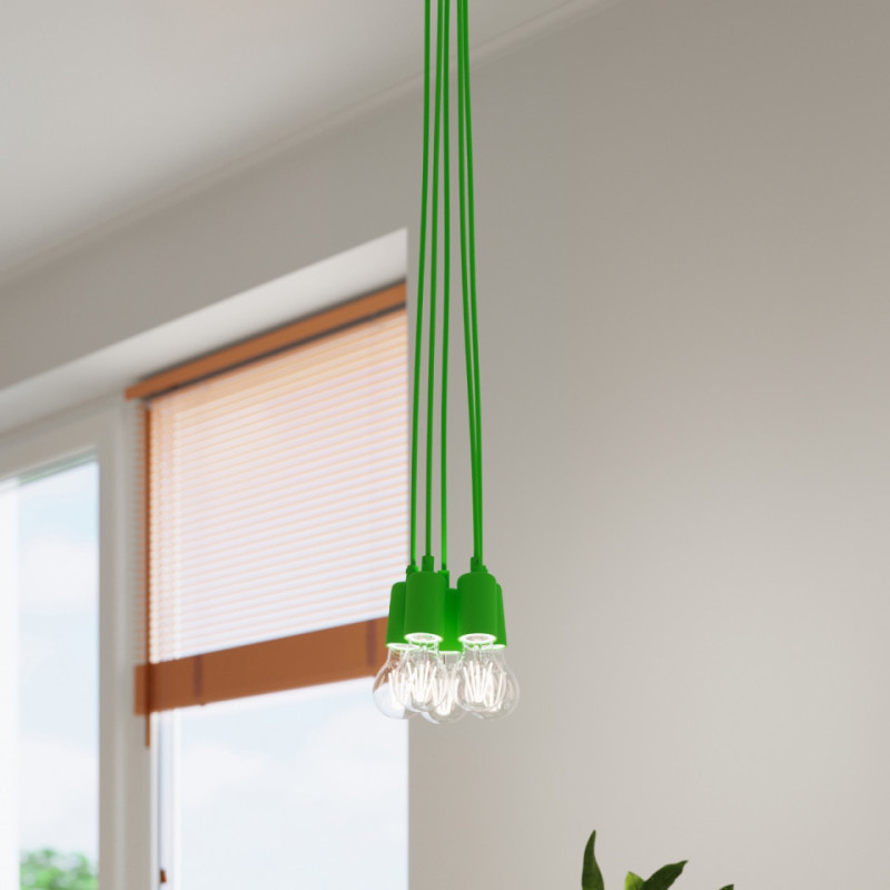 Lampa Wisząca Diego 3 Zielony