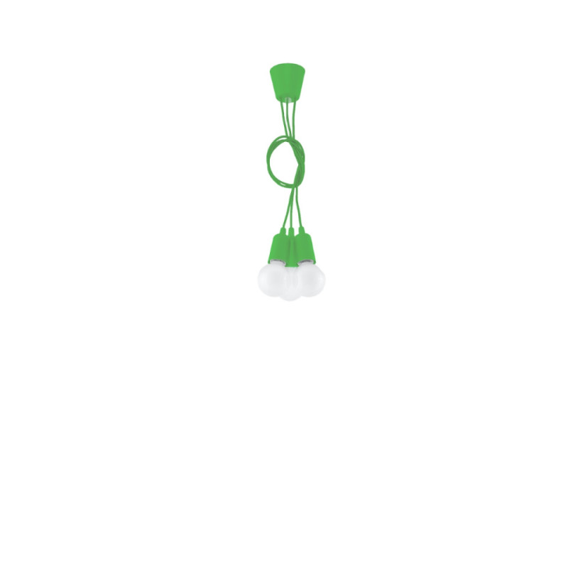 Lampa Wisząca Diego 3 Zielony