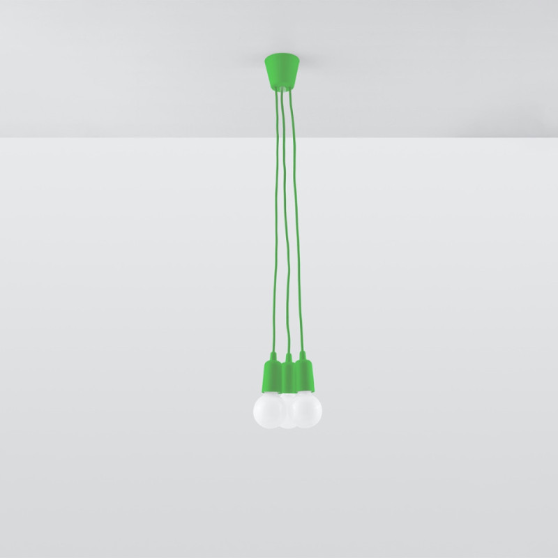 Lampa Wisząca Diego 3 Zielony