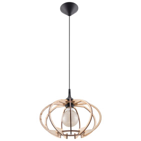 Lampa Wisząca Mandelino Naturalne Drewno