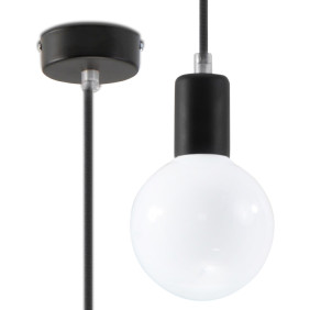 Lampa Wisząca Edison Czarna