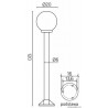 Lampa stojąca KULE K 5002/2/K 200 SU-MA - 120 CM