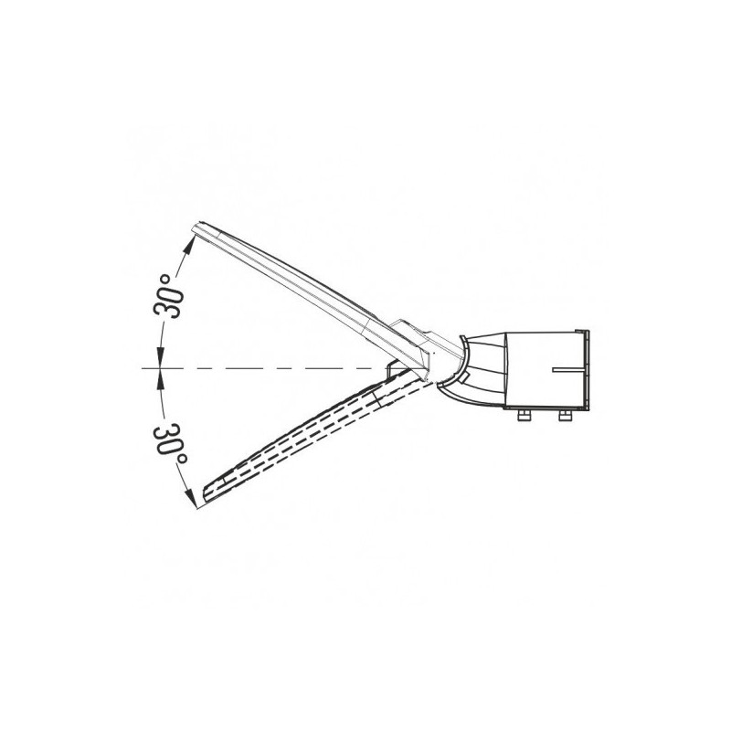 regulacja nachylenia Lampa Uliczna Premium 30W 6500K 130Lm/W Ip65