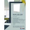 Panel LED V-TAC 45W 600x600 VT-6165 4000K 5 Lat Gwarancji 3600lm