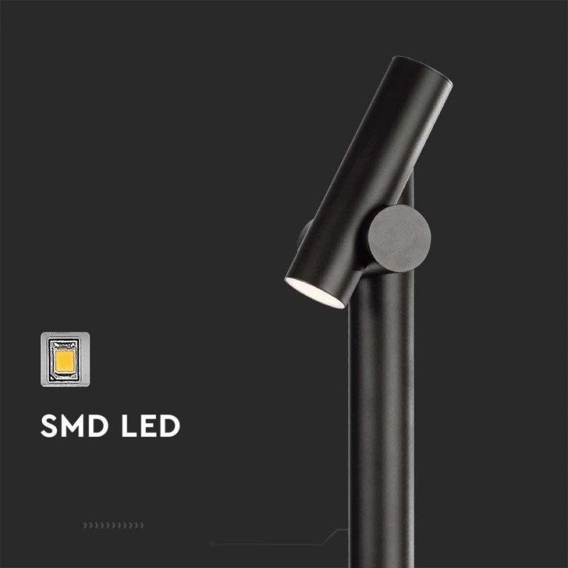 Słupek Ogrodowy V-Tac 2X2.6W Led 100Cm Czarny Ip44 Vt-1187 3000K 390Lm