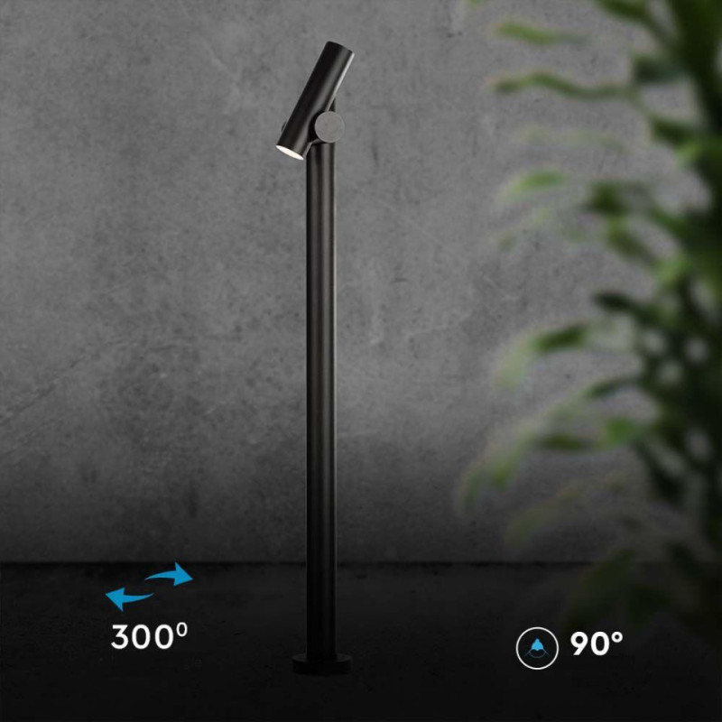 Słupek Ogrodowy V-Tac 2X2.6W Led 100Cm Czarny Ip44 Vt-1187 3000K 390Lm