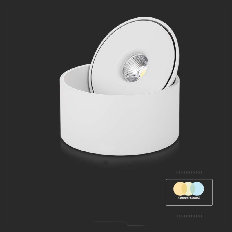 Oprawa Natynkowa Downlight V-Tac 28W Uchylna Cri90 Cct Biała Vt-2833 3000K-4000K-6400K 2500Lm