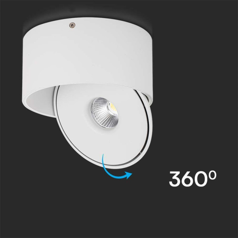 Oprawa Natynkowa Downlight V-Tac 28W Uchylna Cri90 Cct Biała Vt-2833 3000K-4000K-6400K 2500Lm