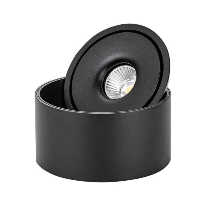 Oprawa Natynkowa Downlight V-Tac 28W Uchylna Cri90 Cct Czarna Vt-2833 3000K-4000K-6400K 2500Lm