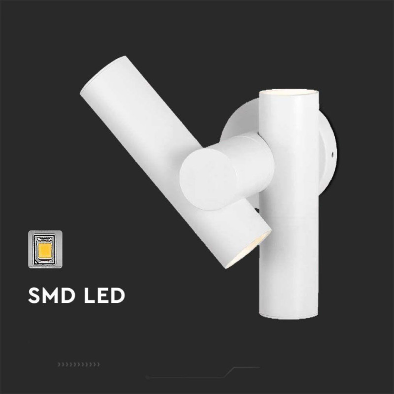 Kinkiet Ścienny V-Tac 2X2.6W Led Ip44 Biały Vt-1186 3000K 620Lm