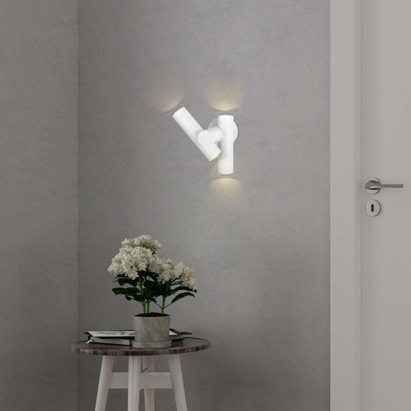 Kinkiet Ścienny V-Tac 2X2.6W Led Ip44 Biały Vt-1186 3000K 620Lm