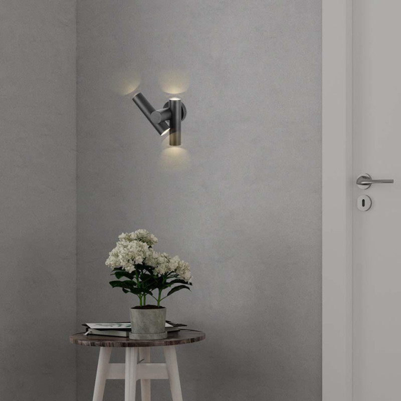 Kinkiet Ścienny V-Tac 6W Led Ip44 Czarny Vt-1186 4000K 620Lm