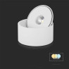 Oprawa Natynkowa Downlight V-Tac 20W Uchylna Cri90 Cct Biała Vt-2825 3000K-4000K-6400K 1408Lm