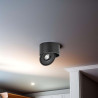 Oprawa Natynkowa Downlight V-Tac 20W Uchylna Cri90 Cct Czarna Vt-2825 3000K-4000K-6400K 1408Lm