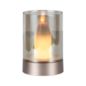 Lampka Nocna Światło Świecy V-Tac 3W Led Ładowanie Usb Ściemnianie Złota Vt-7564 3000K 110Lm