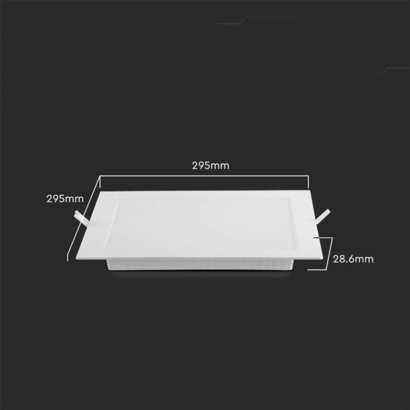 Panel Led V-Tac Wpuszczany Premium Downlight 24W Kwadrat 300X300 Vt-61024 4000K 2640Lm