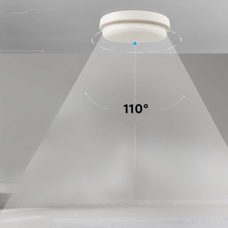 Plafon V-Tac 12W Led Okrągły 151X38Mm Ip54 Vt-8095 4000K 1160Lm