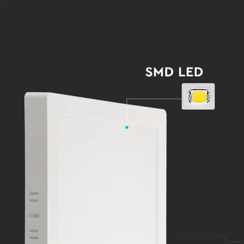 Panel Led V-Tac Natynkowy Premium Downlight 6W Kwadrat 120X120 Vt-60006 6500K 660Lm