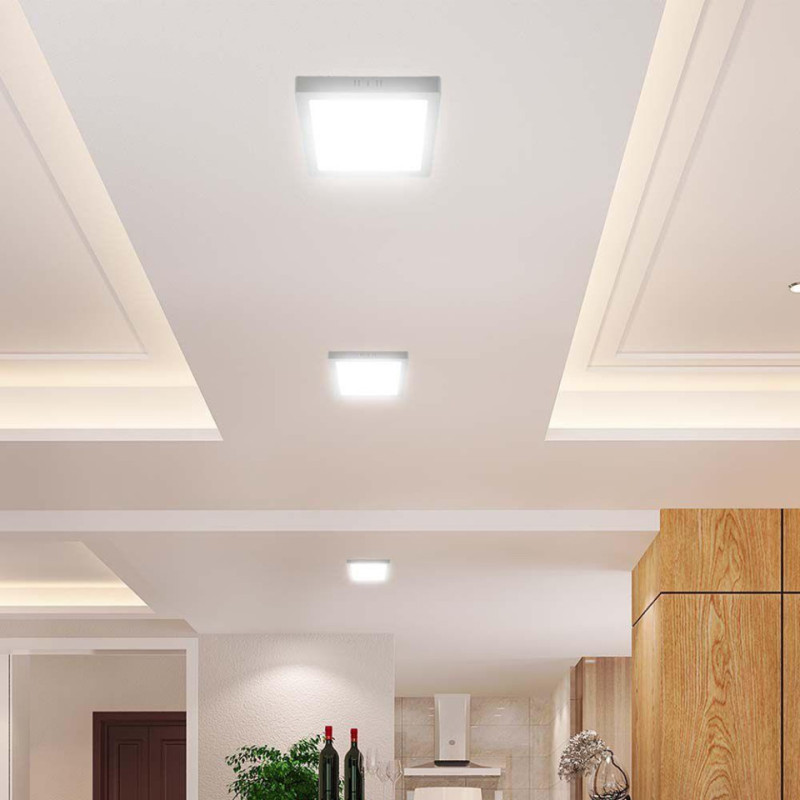 Panel Led V-Tac Natynkowy Premium Downlight 6W Kwadrat 120X120 Vt-60006 6500K 660Lm